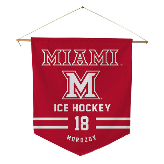 Miami of Ohio - NCAA Men's Ice Hockey : Ilia Morozov - Pennant - 18" x 21"-0