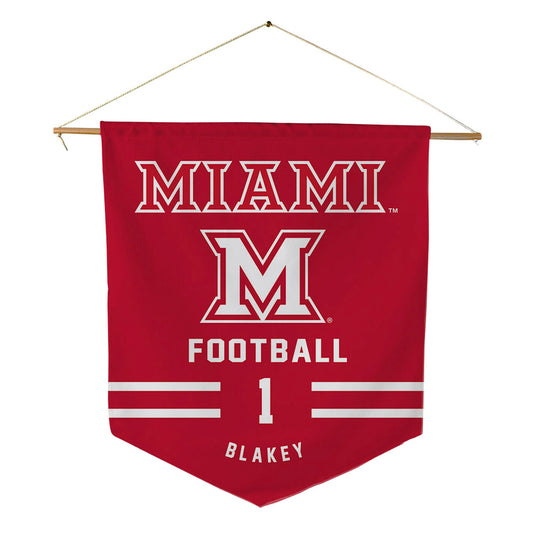 Miami of Ohio - Football Alumni : Eli Blakey - Pennant - 18" x 21"-0