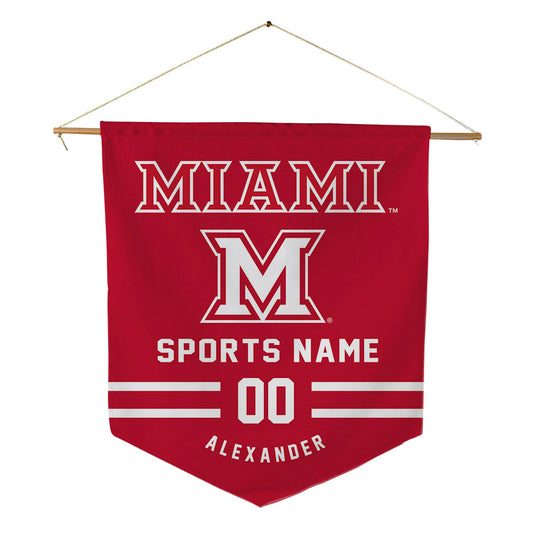 Miami of Ohio - NCAA Football : Oyeka Alexander - Pennant - 18" x 21"-0