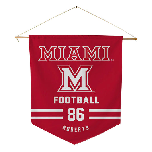 Miami of Ohio - NCAA Football : Wilson Roberts - Pennant - 18" x 21"-0