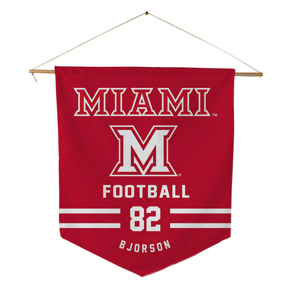 Miami of Ohio - NCAA Football : Andrew Bjorson - Pennant - 18" x 21"-0