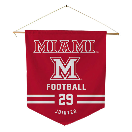 Miami of Ohio - NCAA Football : Easton Jointer - Pennant - 18" x 21"-0