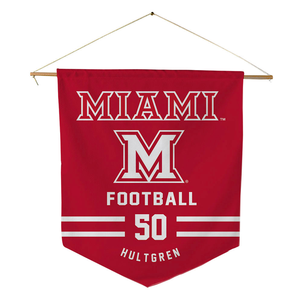 Miami of Ohio - NCAA Football : Zach Hultgren - Pennant - 18" x 21"-0