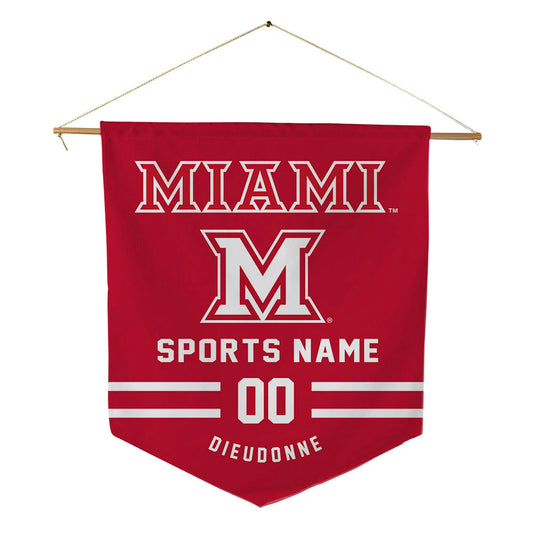 Miami of Ohio - NCAA Softball : Evey Dieudonne - Pennant - 18" x 21"-0