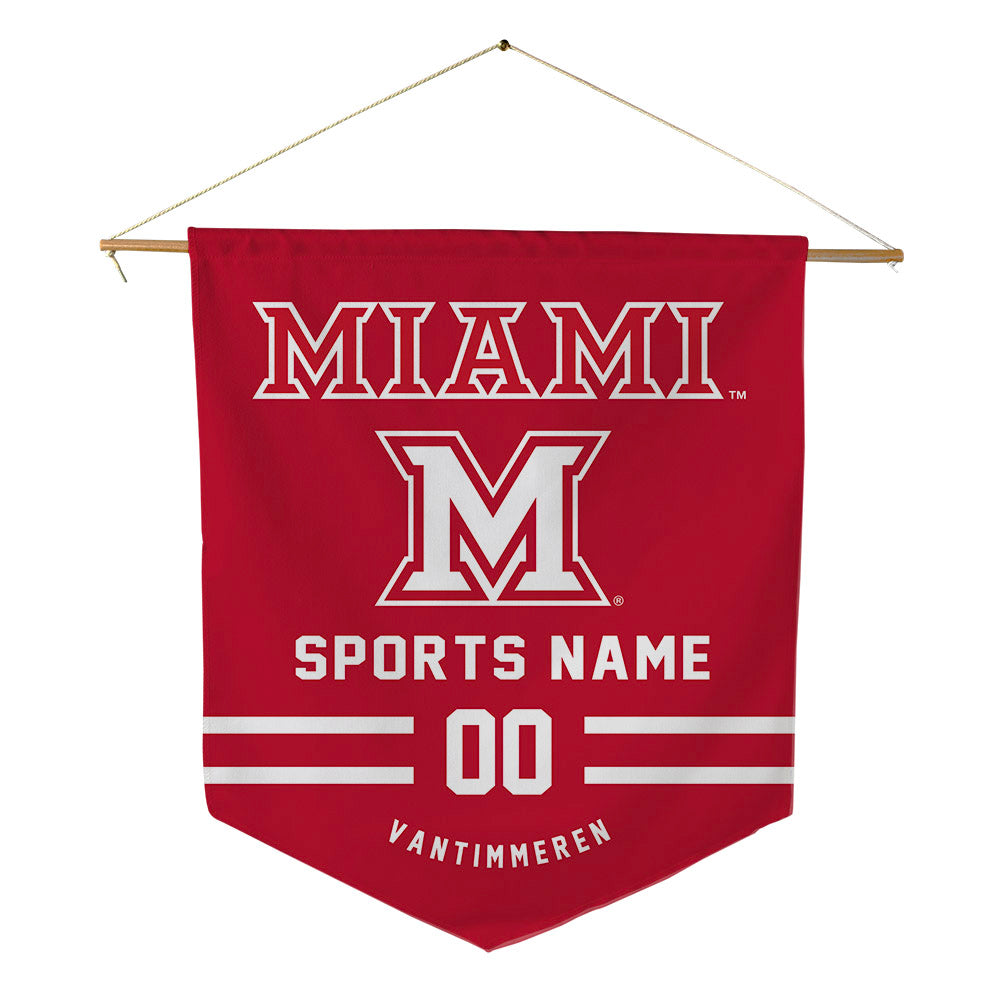 Miami of Ohio - NCAA Women's Basketball : Emily Vantimmeren - Pennant - 18" x 21"-0