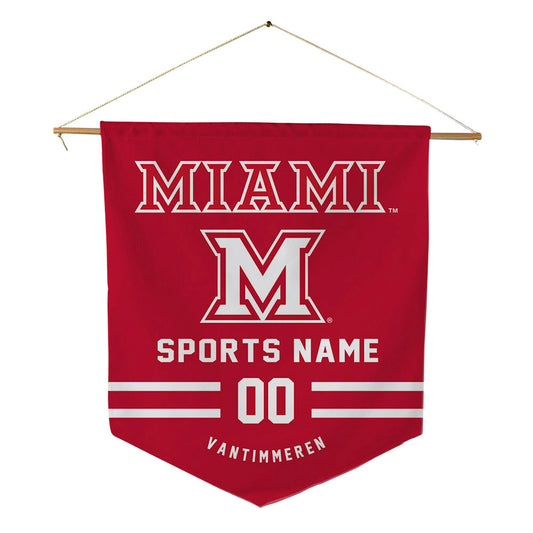 Miami of Ohio - NCAA Women's Basketball : Emily Vantimmeren - Pennant - 18" x 21"-0