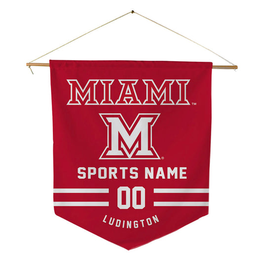 Miami of Ohio - NCAA Football : Anthony Ludington - Pennant - 18" x 21"-0