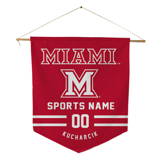 Miami of Ohio - NCAA Men's Ice Hockey : Matous Kucharcik - Pennant - 18" x 21"-0