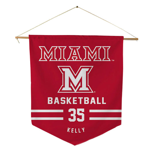 Miami of Ohio - NCAA Men's Basketball : Daniel Kelly - Pennant - 18" x 21"-0