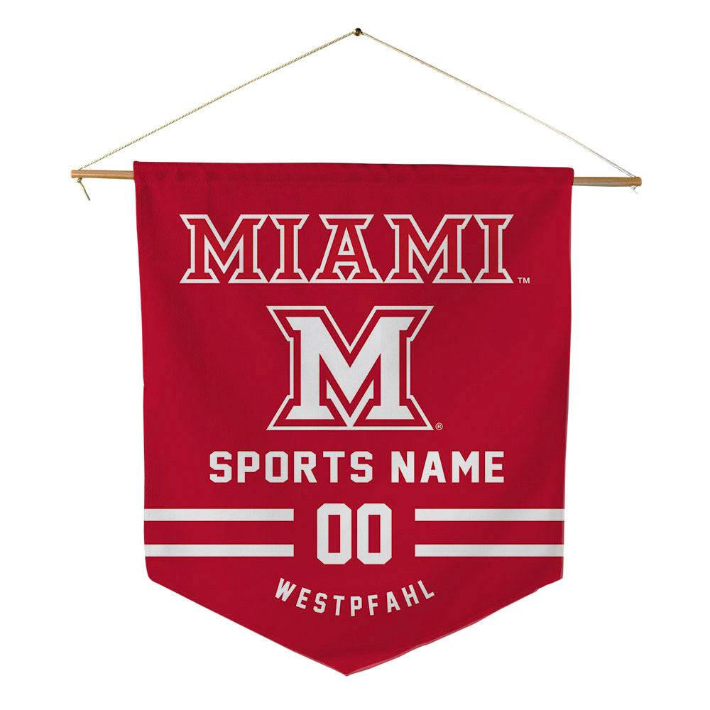 Miami of Ohio - NCAA Women's Synchronized Skating : Eve Westpfahl - Pennant - 18" x 21"-0