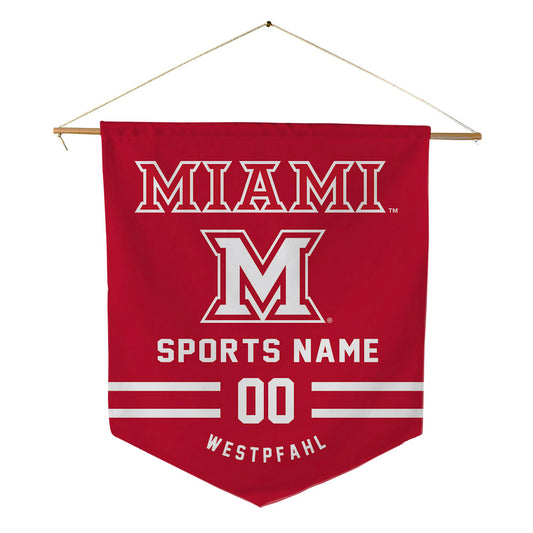 Miami of Ohio - NCAA Women's Synchronized Skating : Eve Westpfahl - Pennant - 18" x 21"-0