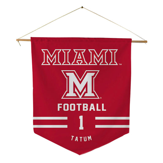 Miami of Ohio - NCAA Football : Dillon Tatum - Pennant - 18" x 21"-0