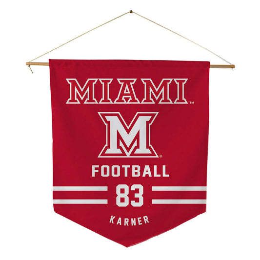 Miami of Ohio - NCAA Football : Eric Karner - Pennant - 18" x 21"-0