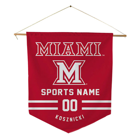 Miami of Ohio - NCAA Football : Dominik Kosznicki - Pennant - 18" x 21"-0