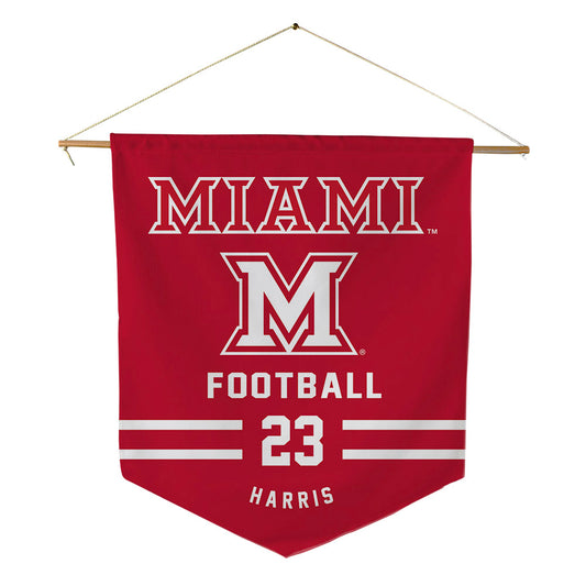 Miami of Ohio - NCAA Football : Isaiah Harris - Pennant - 18" x 21"-0