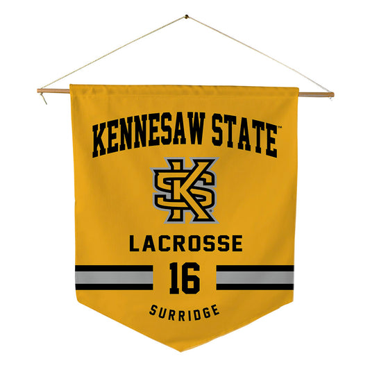 Kennesaw - NCAA Women's Lacrosse : Roxy Surridge - Pennant - 18" x 21"-0