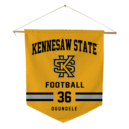 Kennesaw - NCAA Football : Taiwo Ogundele - Pennant - 18" x 21"-0