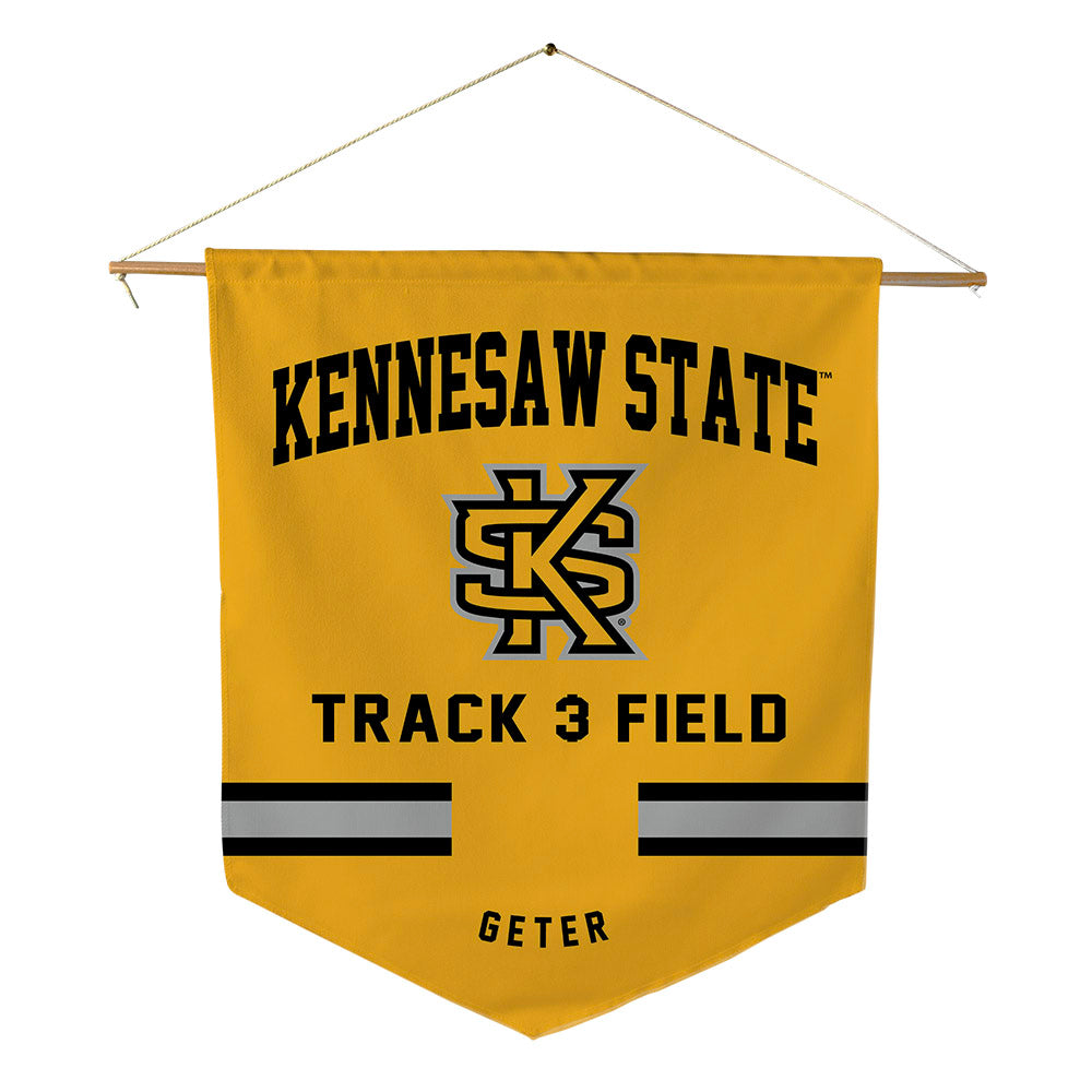 Kennesaw - NCAA Men's Track & Field : Trey Geter - Pennant - 18" x 21"-0