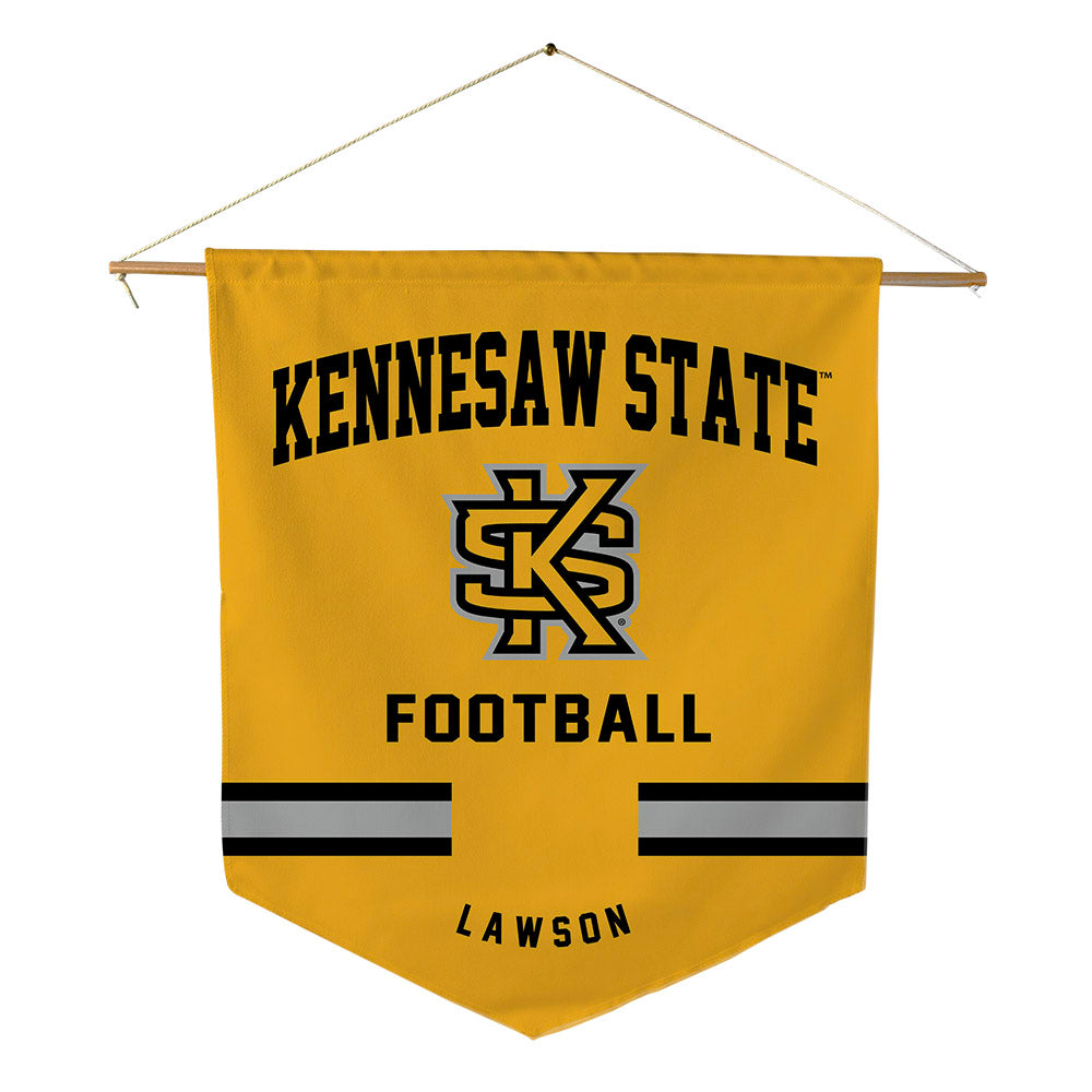 Kennesaw - NCAA Football : Tay'vion Lawson - Pennant - 18" x 21"-0