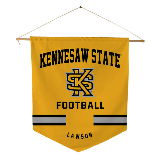 Kennesaw - NCAA Football : Tay'vion Lawson - Pennant - 18" x 21"-0