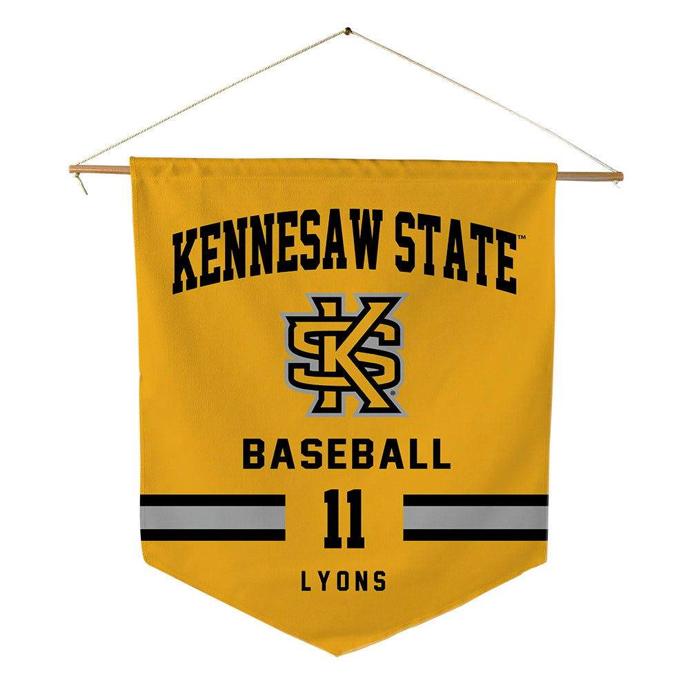 Kennesaw - NCAA Baseball : Trenton Lyons - Pennant - 18" x 21"-0