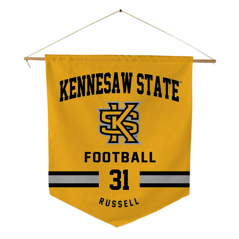 Kennesaw - NCAA Football : Kai Russell - Pennant - 18" x 21"-0