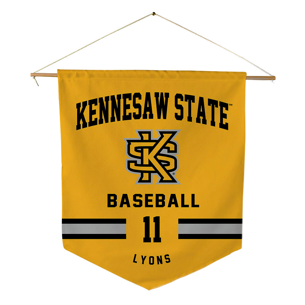 Kennesaw - NCAA Baseball : Trenton Lyons - Pennant - 18" x 21"-0