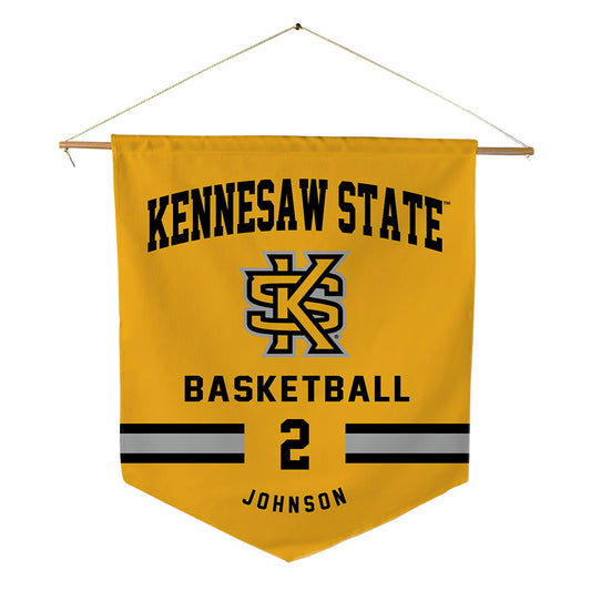 Kennesaw - NCAA Men's Basketball : RJ Johnson - Pennant - 18" x 21"-0