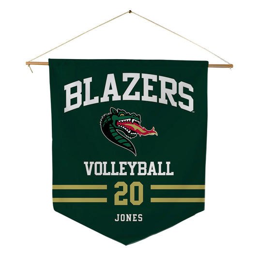 UAB - NCAA Women's Volleyball : Kennedy Jones - Pennant - 18" x 21"-0