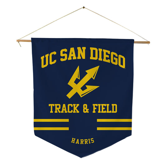 UCSD - NCAA Men's Track & Field : Marcus Harris - Pennant - 18" x 21"-0