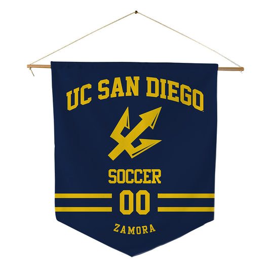UCSD - NCAA Women's Soccer : Lauren Zamora - Pennant - 18" x 21"-0