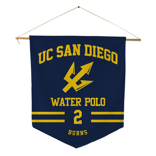 UCSD - NCAA Women's Water Polo : Evelyn Burns - Pennant - 18" x 21"-0