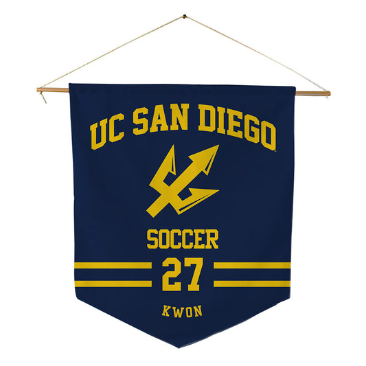 UCSD - NCAA Women's Soccer : Sophia Kwon - Pennant - 18" x 21"-0