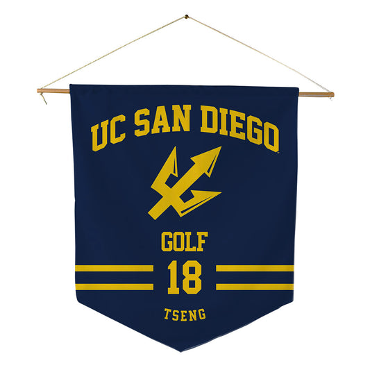 UCSD - NCAA Men's Golf : Nathan Tseng - Pennant - 18" x 21"-0