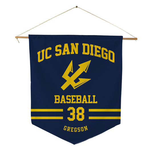 UCSD - NCAA Baseball : Niccolas Gregson - Pennant - 18" x 21"-0