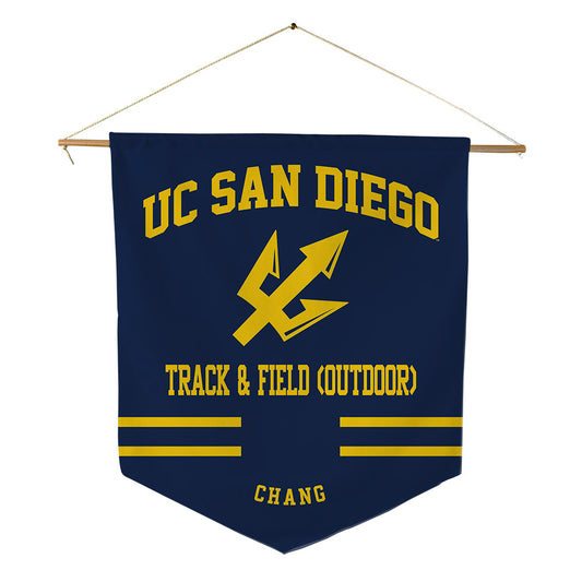 UCSD - NCAA Men's Track & Field : Bryan Chang - Pennant - 18" x 21"-0