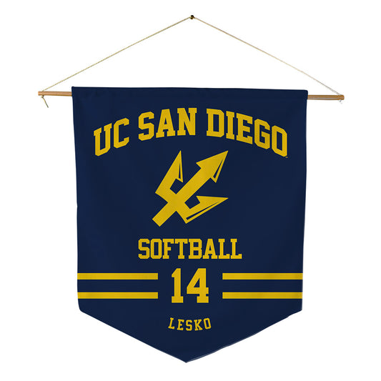UCSD - NCAA Softball : Chloe Lesko - Pennant - 18" x 21"-0