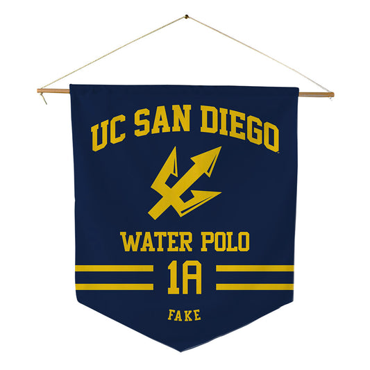 UCSD - NCAA Women's Water Polo : Makana Fake - Pennant - 18" x 21"-0