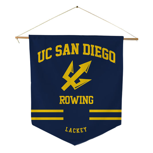 UCSD - NCAA Men's Rowing : Eliot Lackey - Pennant - 18" x 21"-0