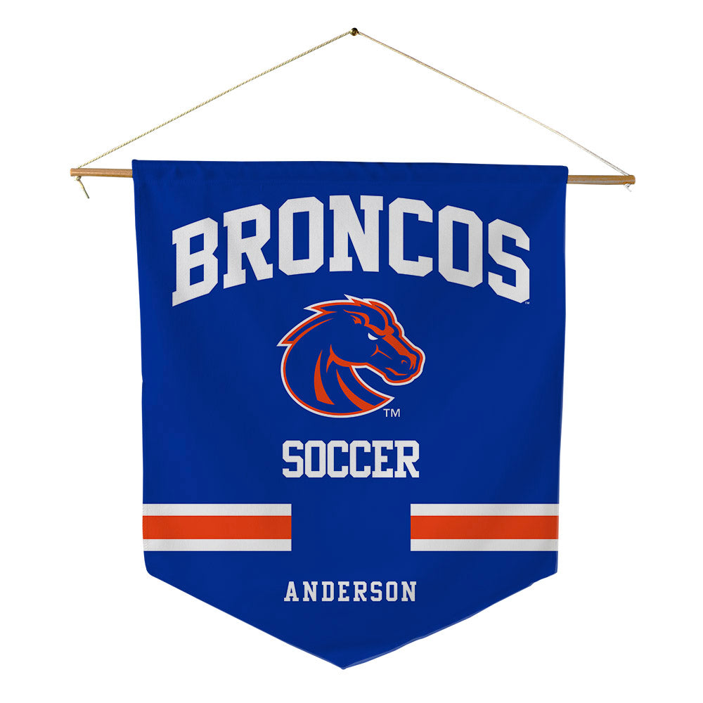 Boise State - NCAA Women's Soccer : Gracee Anderson - Pennant - 18" x 21"-0