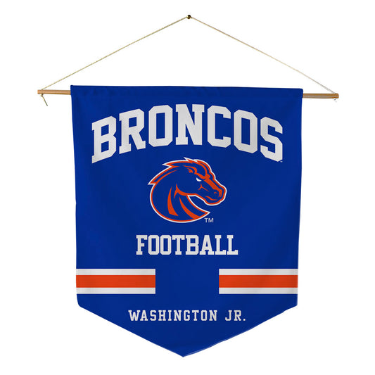 Boise State - NCAA Football : JeRico Washington Jr. - Pennant - 18" x 21"-0