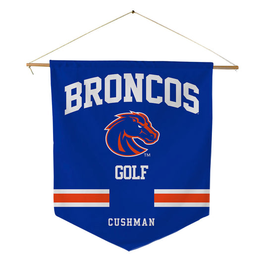 Boise State - NCAA Men's Golf : Luke Cushman - Pennant - 18" x 21"-0