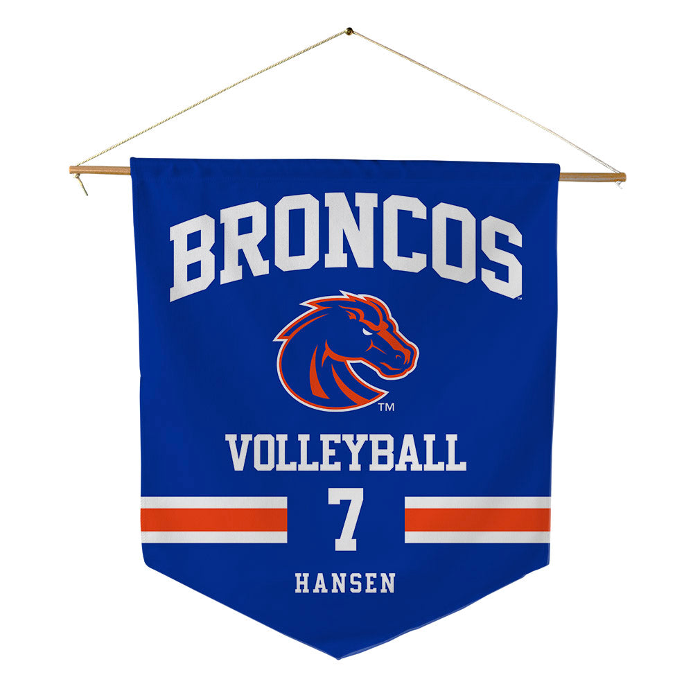 Boise State - NCAA Women's Volleyball : Amelia Hansen - Pennant - 18" x 21"-0