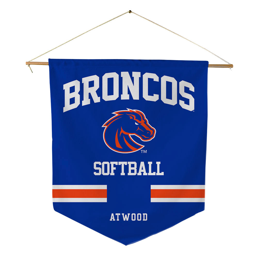 Boise State - NCAA Softball : Kendall Atwood - Pennant - 18" x 21"-0