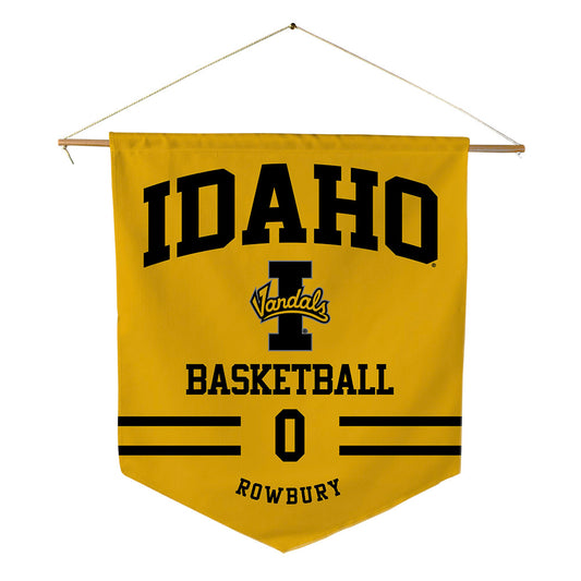 Idaho - NCAA Men's Basketball : Brody Rowbury - Pennant - 18" x 21"-0