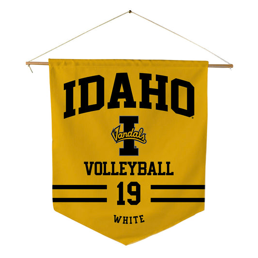 Idaho - NCAA Women's Volleyball : Cayton White - Pennant - 18" x 21"-0