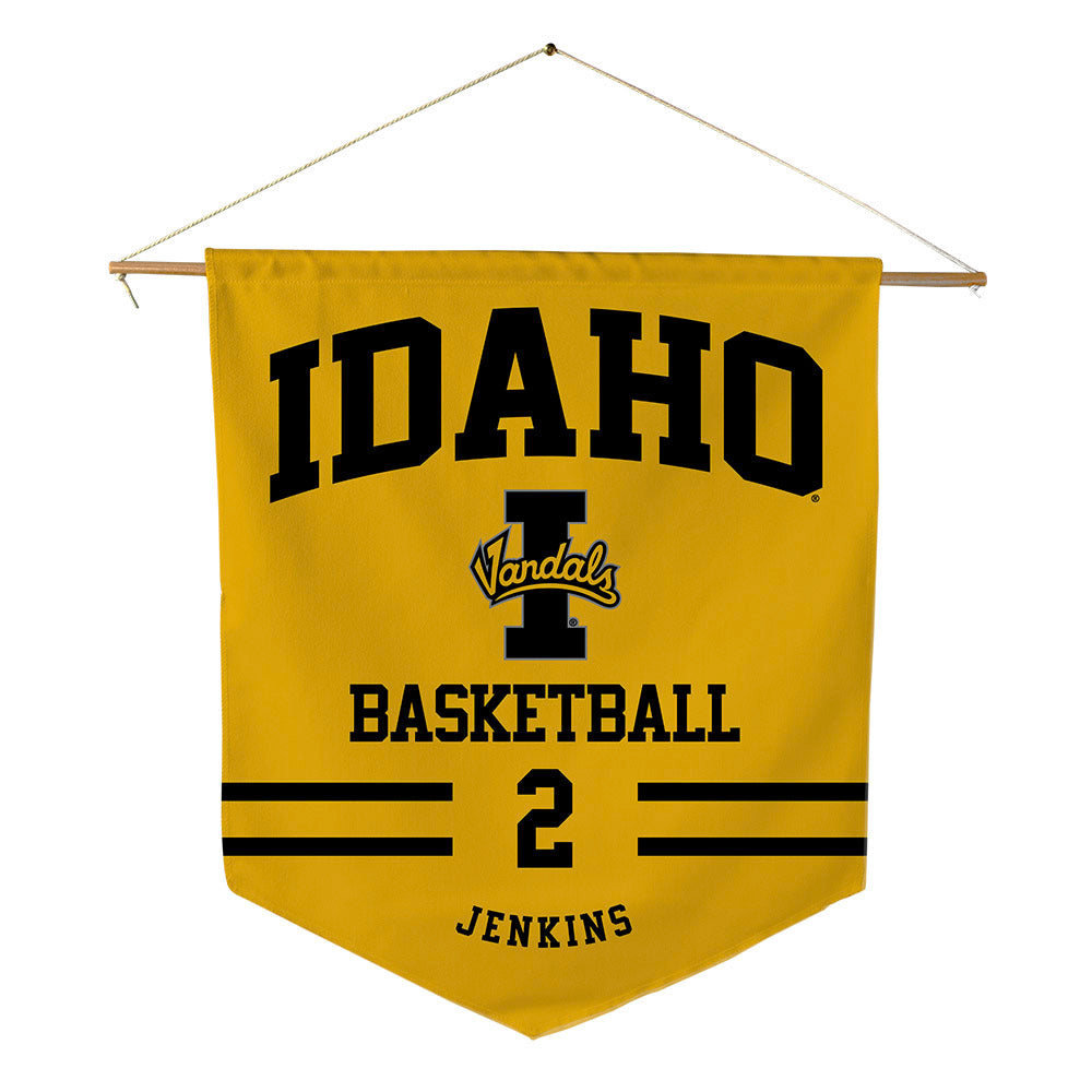 Idaho - NCAA Men's Basketball : Talon Jenkins - Pennant - 18" x 21"-0