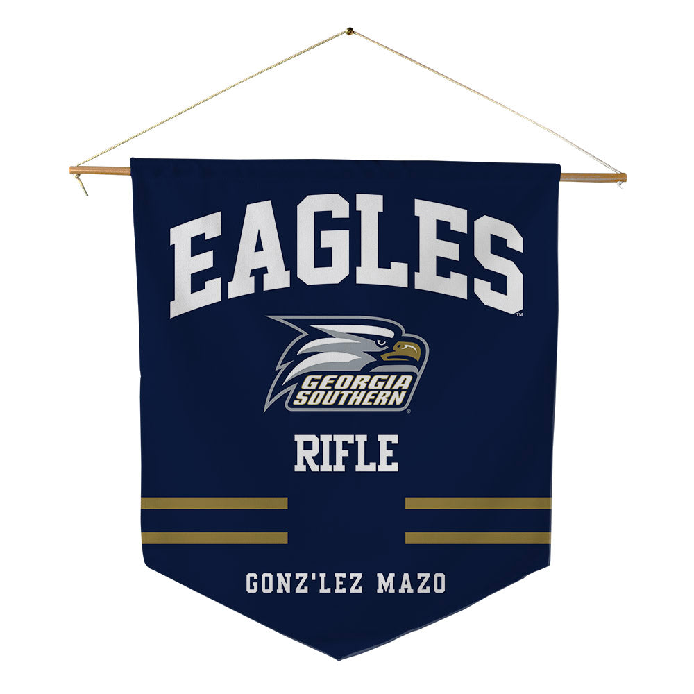 Georgia Southern - NCAA Rifle : Zahra Gonz'lez Mazo - Pennant - 18" x 21"-0