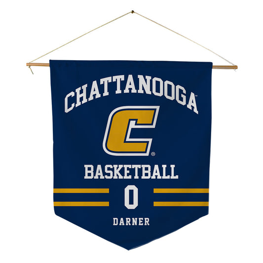 UTC - NCAA Men's Basketball : Tate Darner - Pennant - 18" x 21"-0
