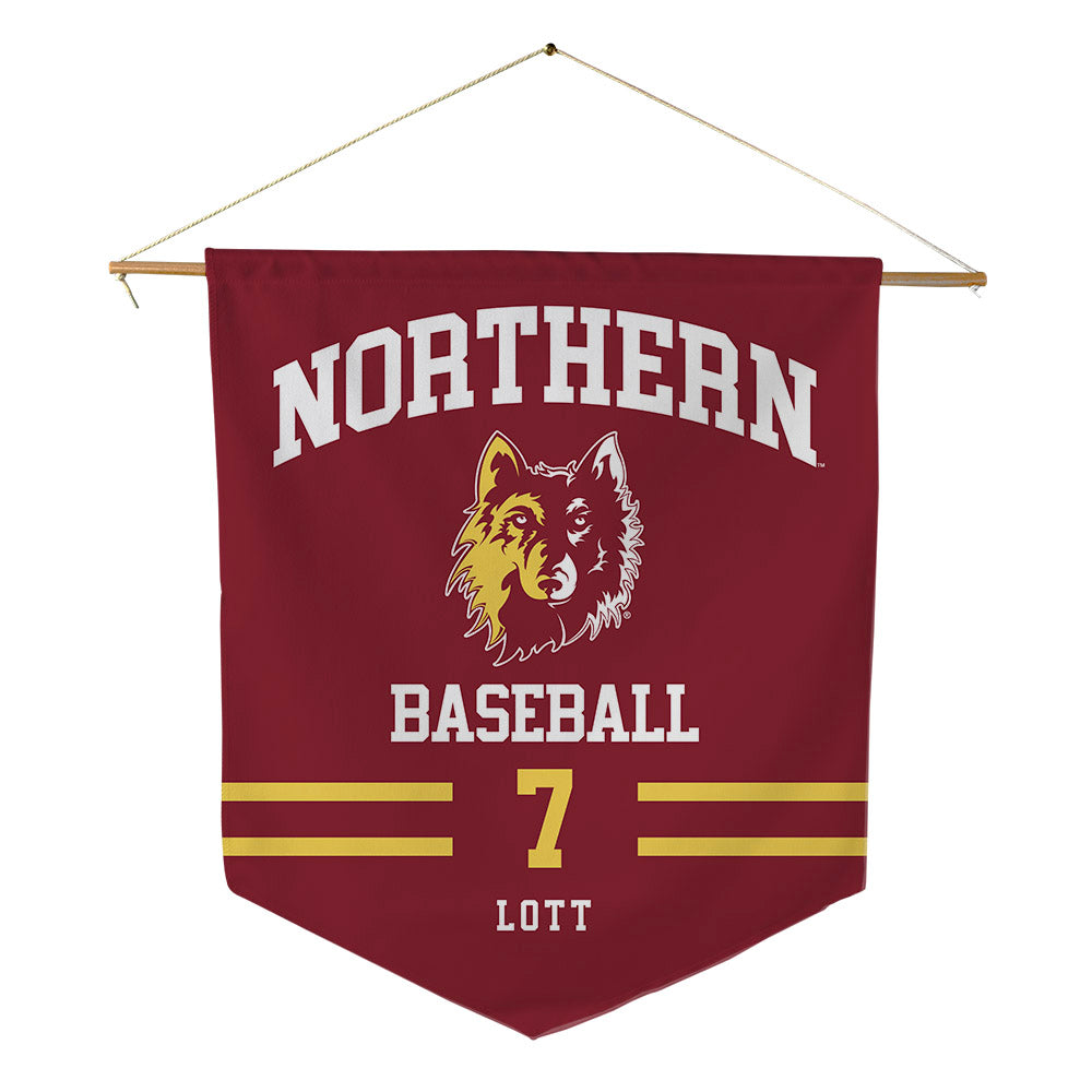 NSU - NCAA Baseball : Collin Lott - Pennant - 18" x 21"-0